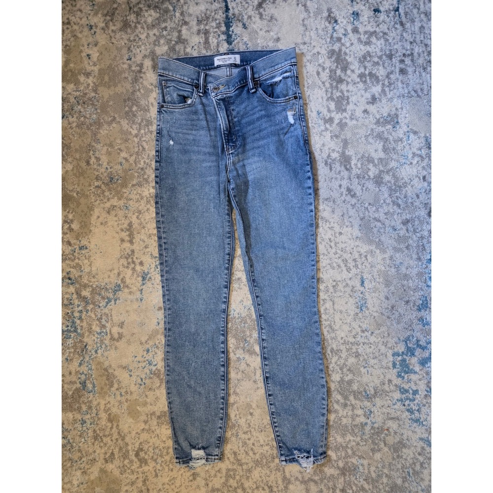 Abercrombie & Fitch size 27 4 The Super Skinny Ankle High Rise Denim Jeans